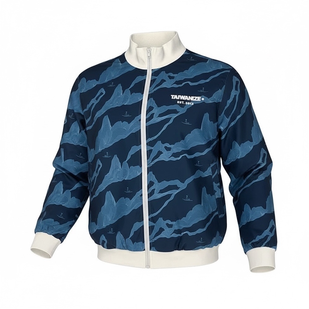 TAIWANIZE Hills And A Boat All-over Unisex Bomber | Large | Retail $187
